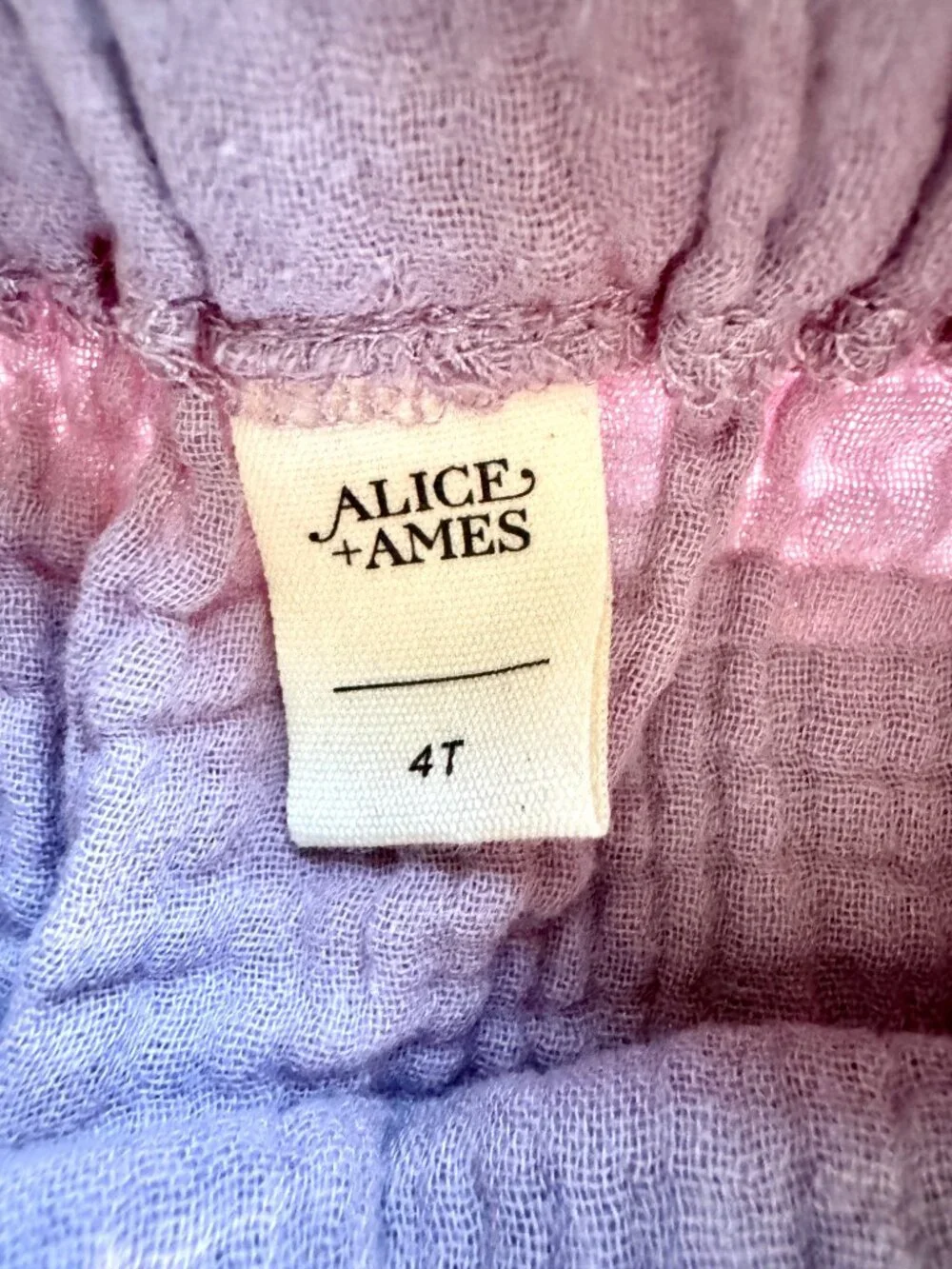 Alice + Ames Lavender Muslin Tiered Skirt 4T